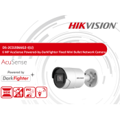 DS-2CD2066G2-I(U), 6 MP AcuSense Powered-by-DarkFighter Fixed Mini Bullet Network Camera
