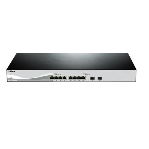 D-Link, DXS-1210-10TS, 10 Port Smart Managed SW + 8x10G ports/2xSFP