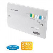 Timeguard (EACP4PR) EA Four Zone Control Panel W/Battery Back-Up - 2 Gang
