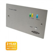 Timeguard (EASSCP1) Single Zone Control Panel - 2 Gang, Stainless Steel
