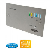 Timeguard (EASSCP4) Four Zone Control Panel - 2 Gang, Stainless Steel