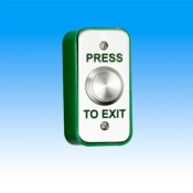 RGL, EBSS/AP/PTE, Architrave S/S Plate & 20mm S/S Button - Press to Exit