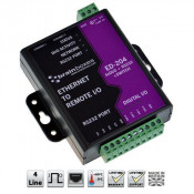 Brainboxes ED-204, Ethernet to 4 Digital IO and RS232 Serial Port with Ethernet Switch