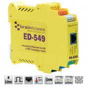 Brainboxes ED-549, Ethernet to 8 Analogue Inputs + RS485 Gateway