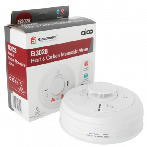 EI3028, Multi-Sensor - Heat & CO with Audio/Smart Link & 10yr+ Lithium cells