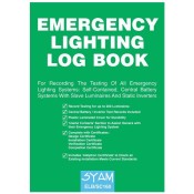 SYAM (ELB/SC160) Emergency Lighting Log Book, A4 Format