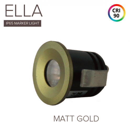 Save Light (ELLA-BZL-MGOLD-3/4K) Ella Marker Light Matt Gold with Fitting 3000K/ 4000K