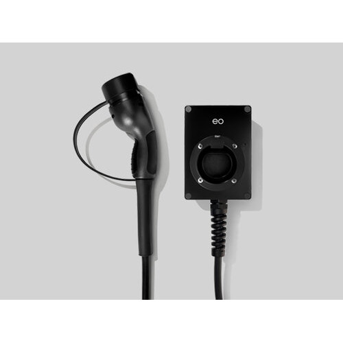 EM201-PRO-BK-T1, EO Mini-Pro (T) [EO] Tethered (7.2kW / 32 Amps) standard 5m cable with PME Earthing device (including integrated Type A RCBO)