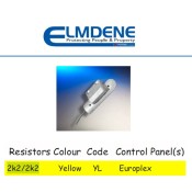 Elmdene, EN3-RSA-YL, 6 Wire 18mm Surface Contact with 2k2/2k2 Resistor (Yellow), Grade 3 - Silver