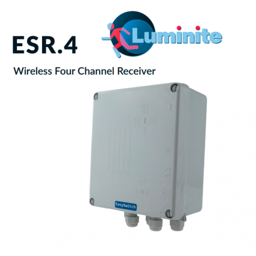 ESR.4, Four-way On/Off Wireless mains powered receiver