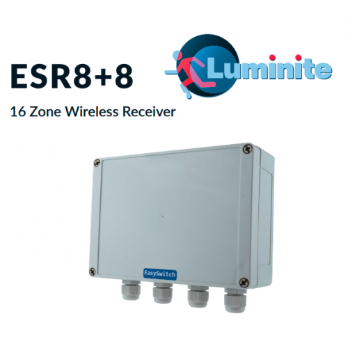 ESR8+8, Receiver with 8 relays, expandable to 16