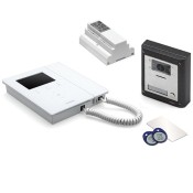 Videx, ESVKX-1S/KRV86W, 2 Wire Videokit - 1 Button/Surf. Mount, 3.5" Videophone