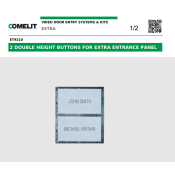 COMELIT (ET9210) 2 DOUBLE HEIGHT BUTTONS FOR EXTRA ENTRANCE PANEL