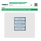 COMELIT (ET9211) 4 SINGLE BUTTONS FOR EXTRA ENTRANCE PANEL