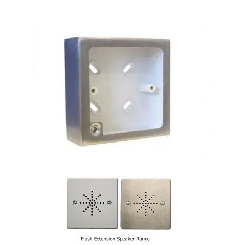 Elmdene, EXTSP-BOX-SS, 32mm Surface Box - Brushed Steel