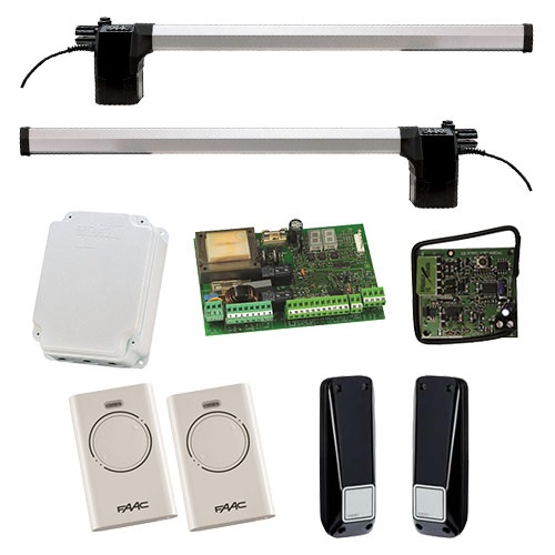 SSP, FAAC 412 UK KIT, Electromechanical Double Swing Gate Kit - 230V