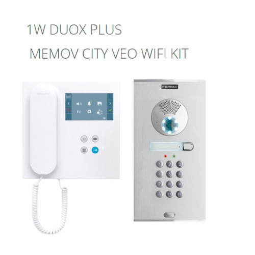 FERMAX 49071, 1W DUOX PLUS MEMOV CITY VEO WIFI KIT