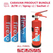 FIREXO-CARAVANPACK, CARAVAN PRODUCT BUNDLE - 2LTR x1 / Spray x2 / Sachet x1