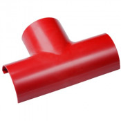 D-Line, FLET3015R, 30x15mm Clip-Over Equal Tee Red