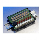 Elmdene, FOM8-DIN, 8 Way Fused Outpt Module