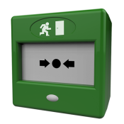 CQR (FP3/GR/TP/B) FP3 Surface Call Point Green Triple Pole with Buzzer / LED