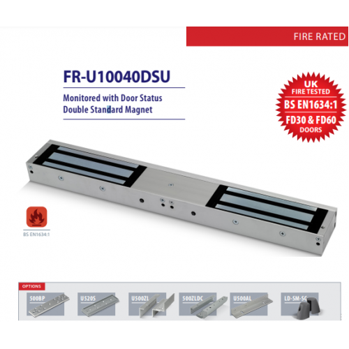 ICS (FR-U10040DSU) Monitored with Door Status Double Standard Magnet, Fire Rated