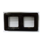 KP06 LCD Keypad Frame 2 Gang, Black (FR2-CYT-BL)