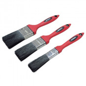 Am-Tech (G4385) 3pc No Bristle Loss Paint Brush Set Soft Handle