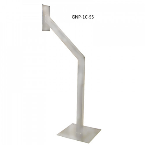 CDVI, GNP-1C-SS, Goose neck post, car height, stainless steel