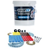GripIt (GTRADETUB) Plasterboard Fixing Assorted Trade Tub - 100 Pieces