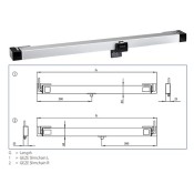 Geze (GZ147040) Slimchain 24v DC/500mm/RH/1.1Amp/EV1 - Silver