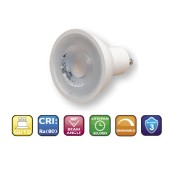 Save Light, HALO-COB7W-27K, 7W Halo-Cob Dimmable GU10 Spotlight (Warm White)