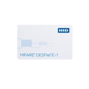 HID-1450, HID Desfire 8K Proximity Card - White, ISO Type