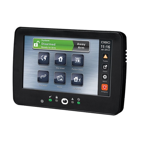 Visonic, HS2TCHPROBLK, PSP Touchscreen Systems - Black