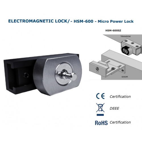 CDV (HSM-600SZ) Single high security maglock with Z bracket 680kg