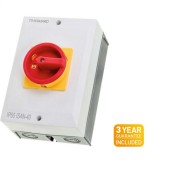 Timeguard (IS4N-40) Weathersafe Rotary Isolator Switch – 4 Pole 40A