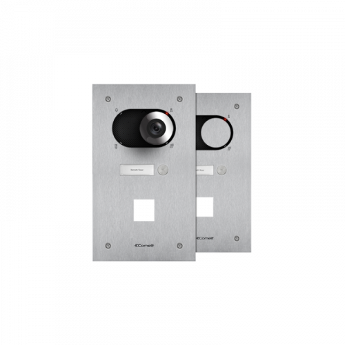 COMELIT (IX0101CO) SWITCH FRONT PLATE, 1 BUTTONS+HOLE 40X40MM