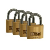 CK Tools, K12520D4, 20mm Premium Brass Padlock - Quad