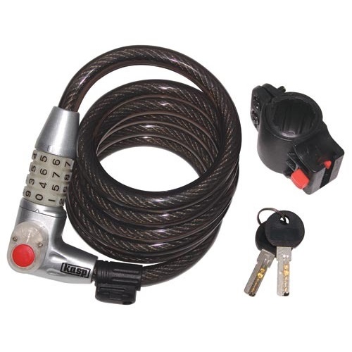 CK Tools, K750L180, Illuminated Combination Coil Cable Bike Lock 12 x 1800mm