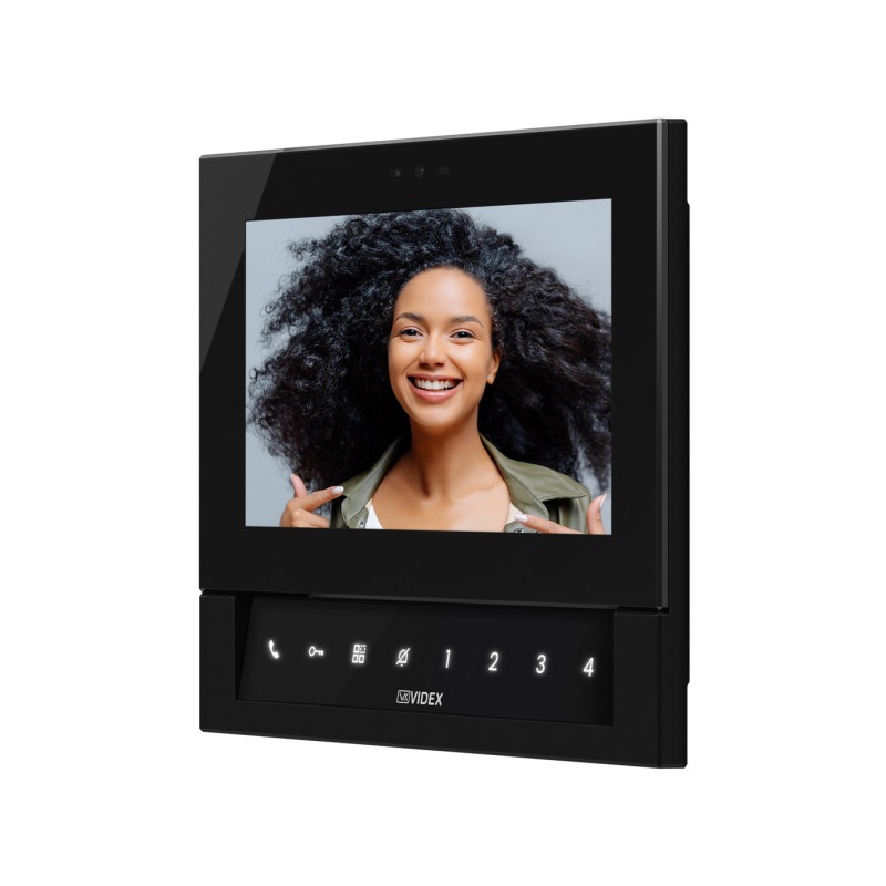 KL7VXIP Klass series IP system colour video monitor with hi-res 7″ TFT touch screen (white/black finish)