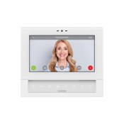 KL7VXIPW Klass series IP system colour video monitor with hi-res 7″ TFT touch screen (white finish)
