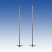 KP-150, 1.5m Pole - Silver / Galv - PAIR