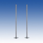 KP-150, 1.5m Pole - Silver / Galv - PAIR