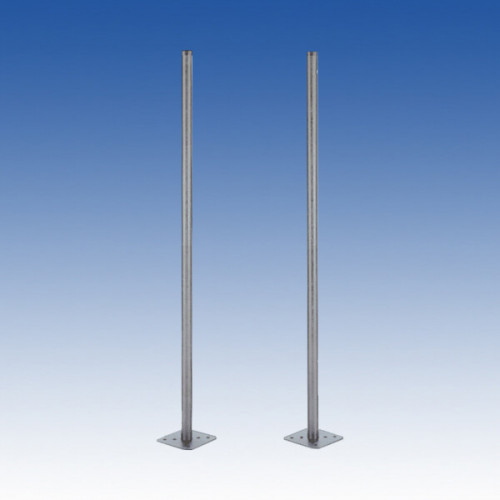 KP-150, 1.5m Pole - Silver / Galv - PAIR