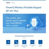 0-103872, KP241 PG2 Two Way Keypad Power-Master Tactile  with Tag Option (Power G)