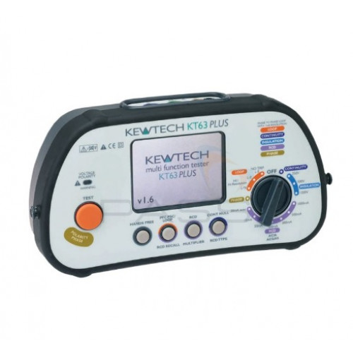 Kewtech, KT63PLUS, Digital 6-in-1 Multifunction Tester PFC/PSC Tpe A/AS