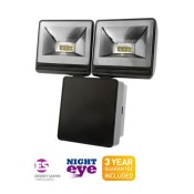Timeguard (LED200FLB) 2x 8W LED Energy Saver Floodlight - Black