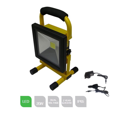 Red Arrow, LEDFL20YR, 20W 6500K LED Rechargeable Floodlight