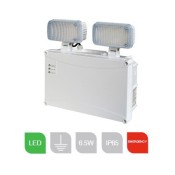 Red Arrow, LF292LED-IP, 490lm LED Emergency Twin Spot (3 Hour/IP65)