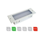 Red Arrow, LFACLED502F, 2.5W LED Maintained Emerg.Fitting(Fully Recessed)